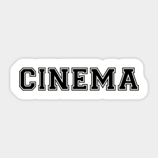 CINEMA (Black) Sticker